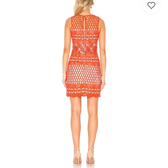 Endless Rose Guipure Lace Dress Chili NWT - Picture 3 of 12